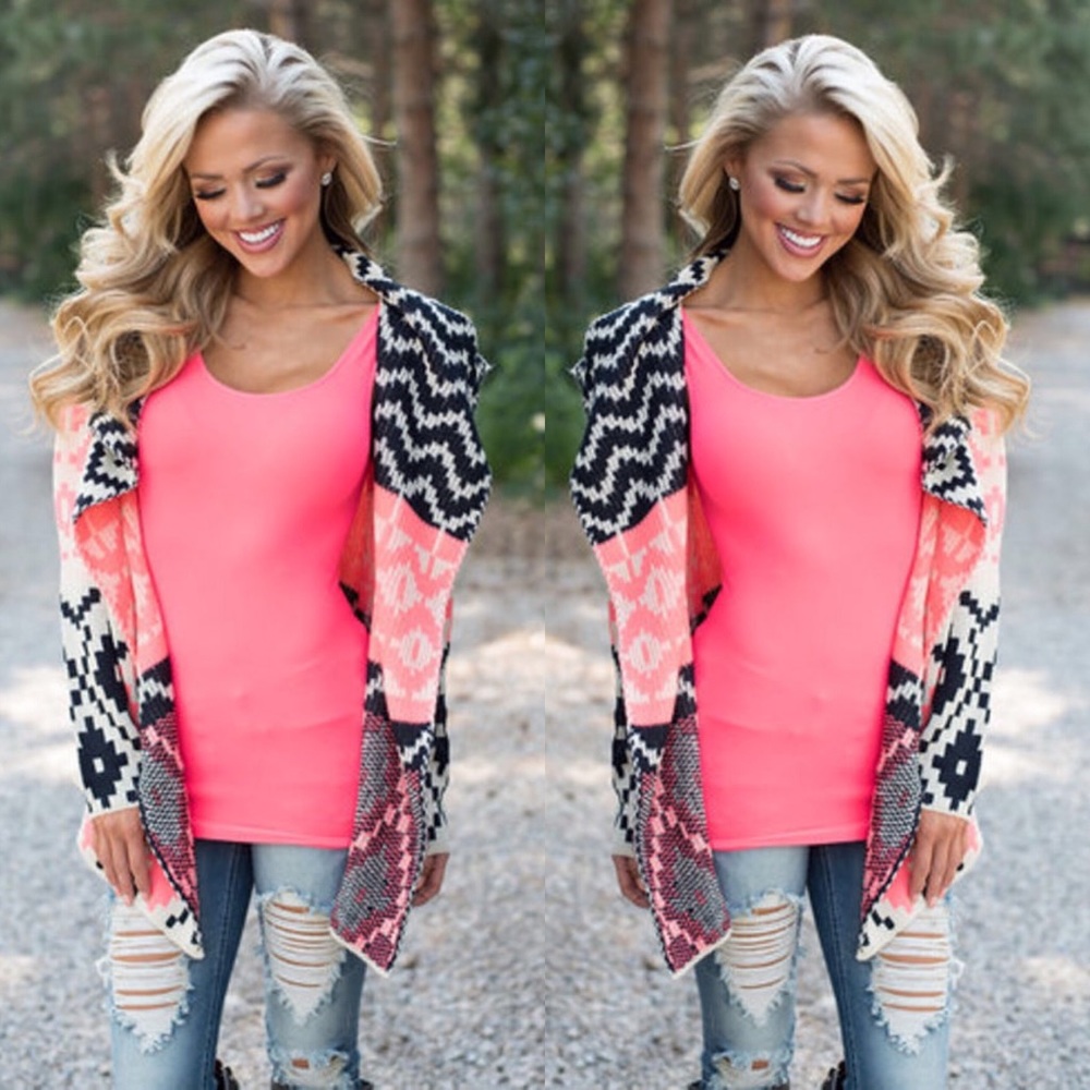 Geometric Aztec Ranch style Sweater
